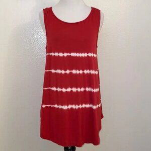 Old Navy Luxe Reddish Orange Tie-Dye Tank